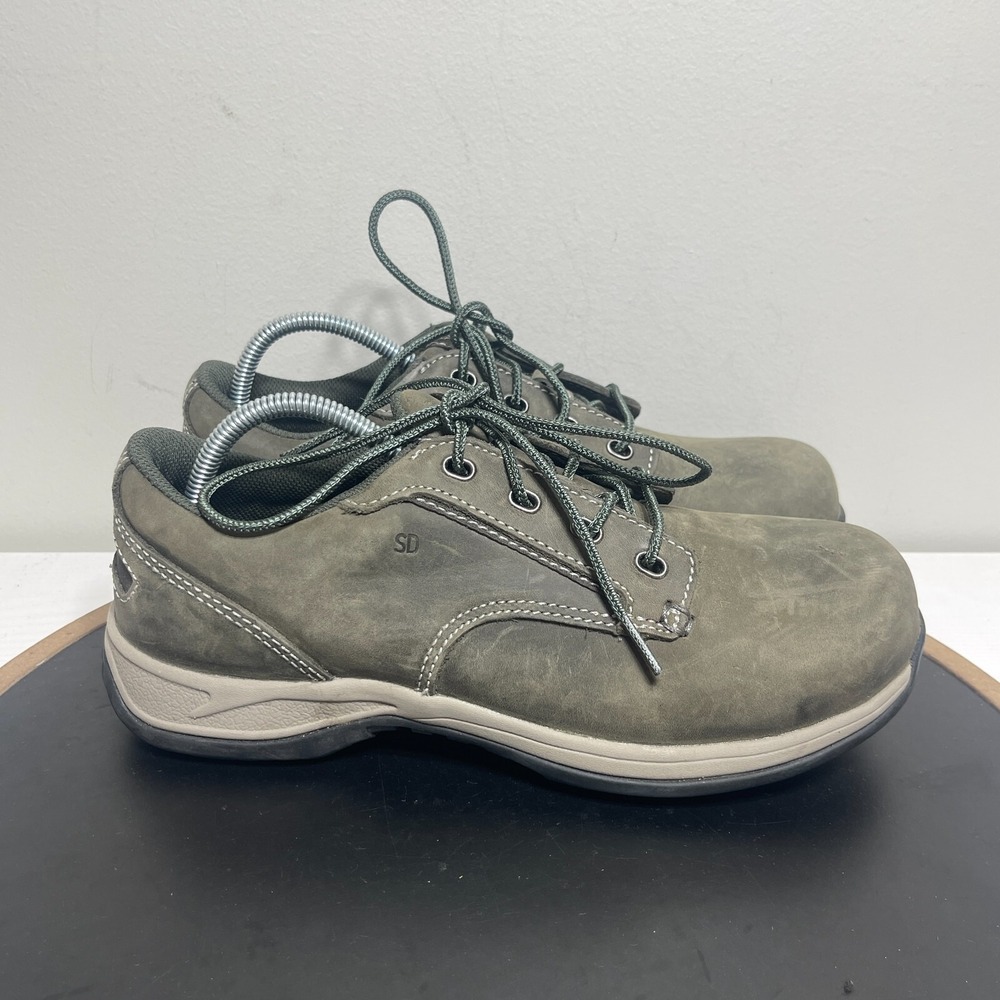 Red Wing 2307 Safety Shoes Women Size 8 Static Dissipative Olive Green Workwear